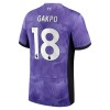 Camiseta de fútbol Liverpool Gakpo 18 Tercera Equipación 23-24 - Hombre